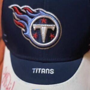 Tennessee Titans Authentic Jeff Fisher Autographed Cap